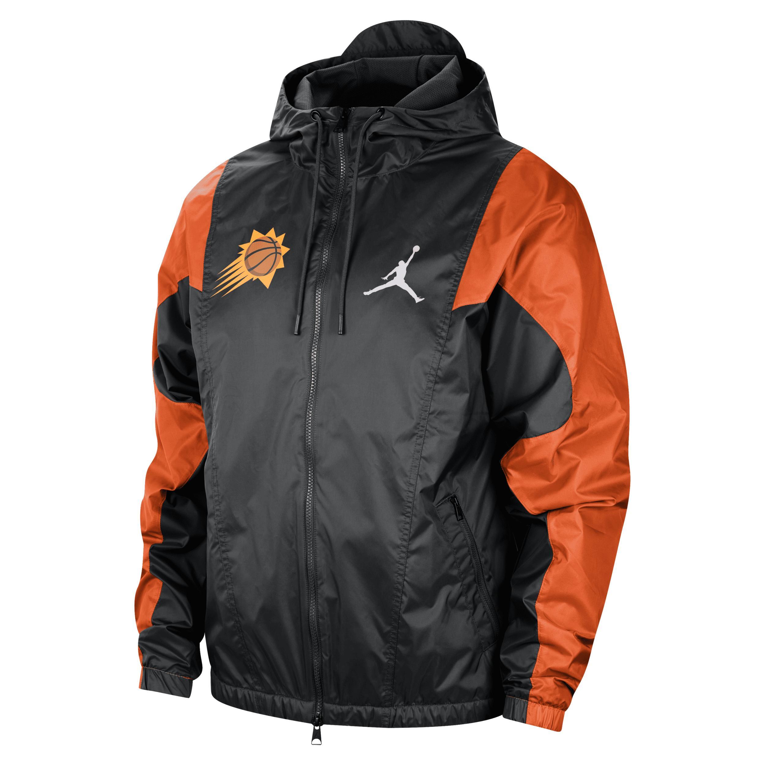 Mens Jordan Black Phoenix Suns Authentic Statement Edition Full-Zip Windbreaker Product Image