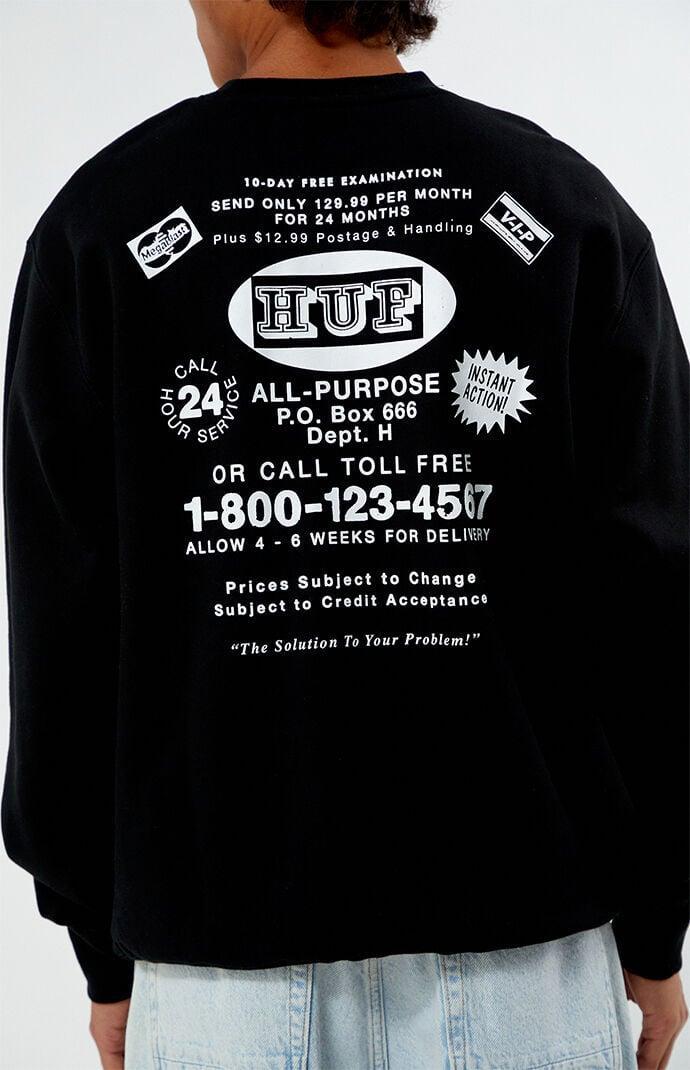 HUF Men's As Seen On Tv Crew Neck Sweatshirt Product Image