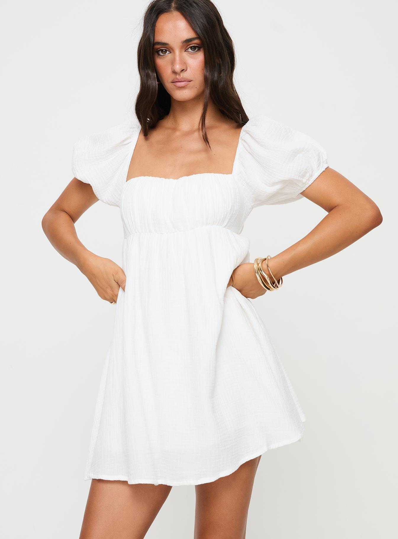 Lets Dance Mini Dress White Product Image