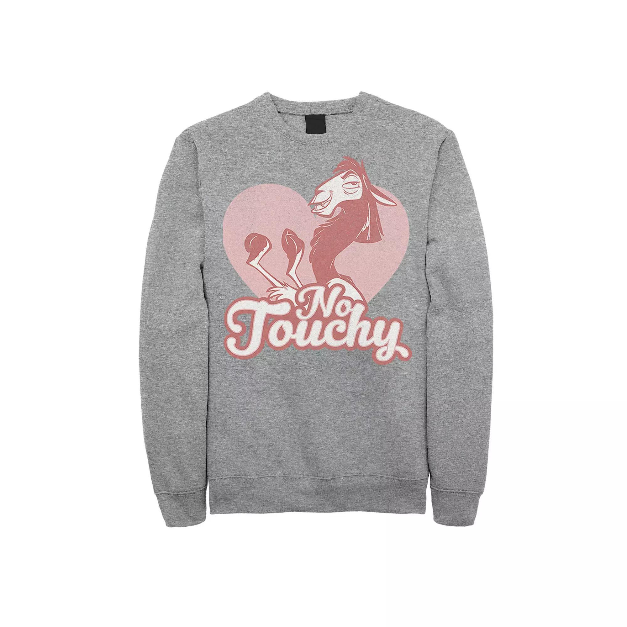 Disney's Emperor's New Groove Kuzco No Touchy Men's Sweatshirt, Size: XL, Athletic Grey Product Image