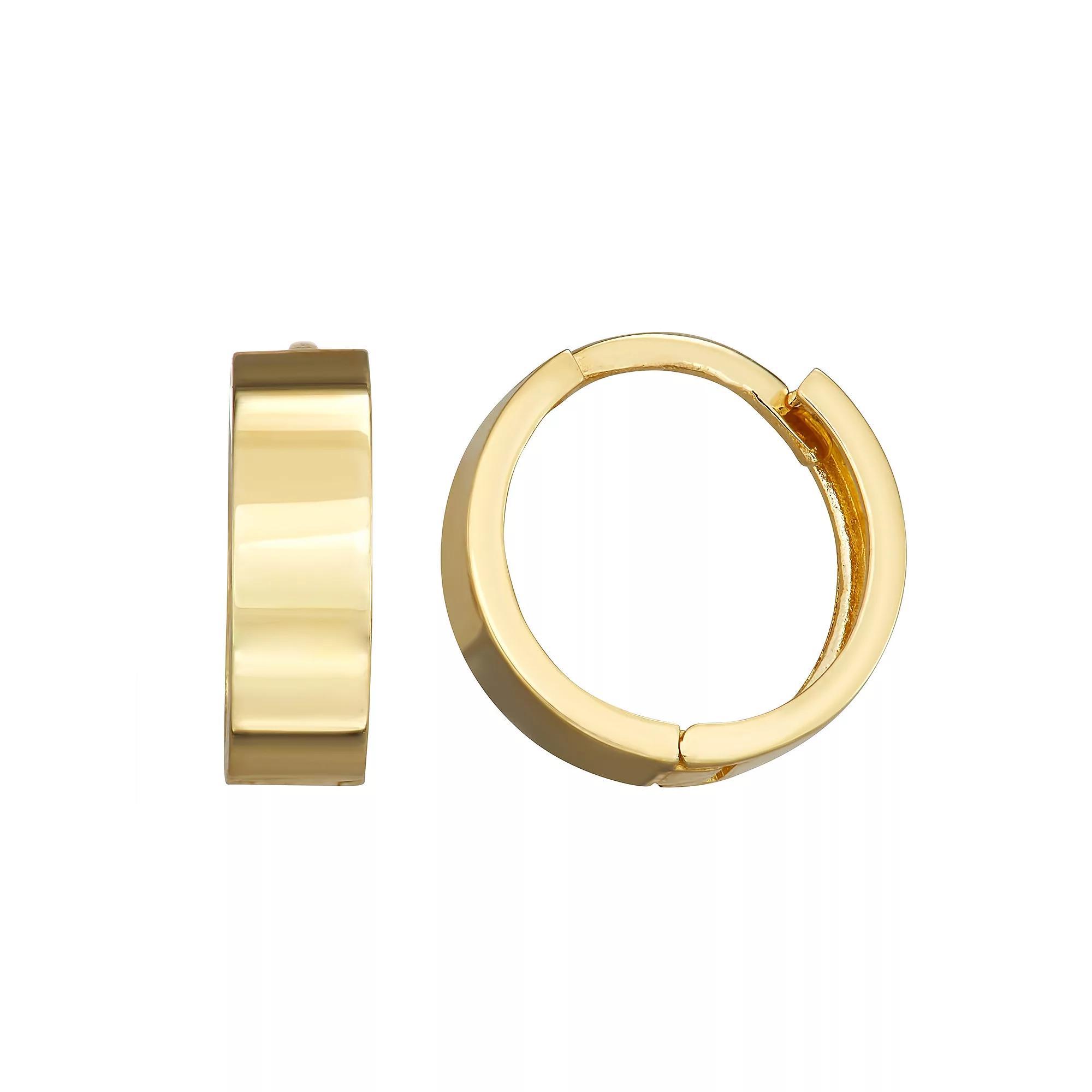 Forever 14K Gold Huggie Hoop Earrings, Women's Product Image