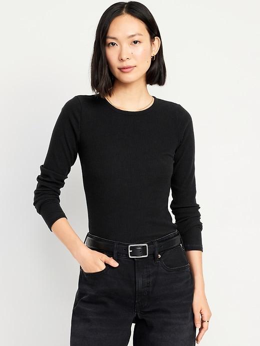 Plush Crew-Neck T-Shirt Product Image