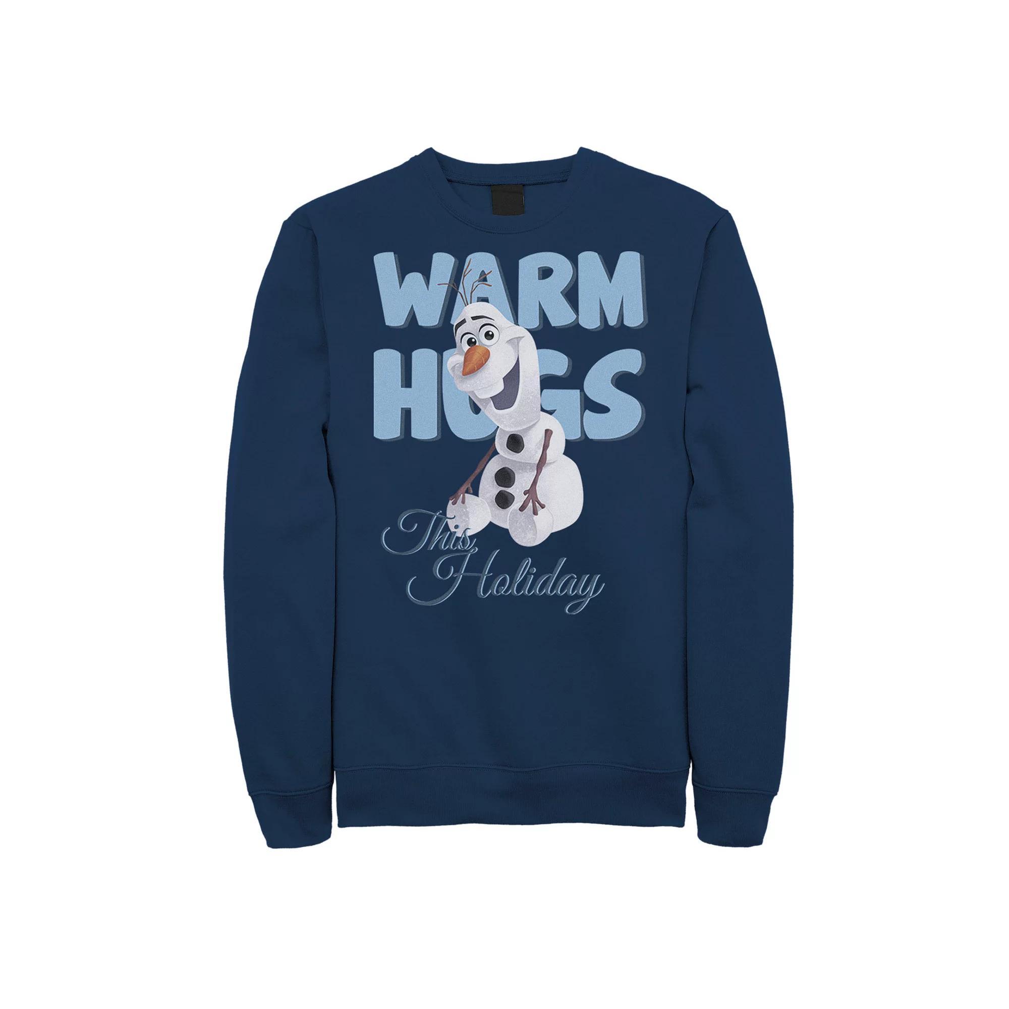 Disney's Frozen Olaf Warm Hugs Men's Sweatshirt, Size: Medium, Blue Product Image