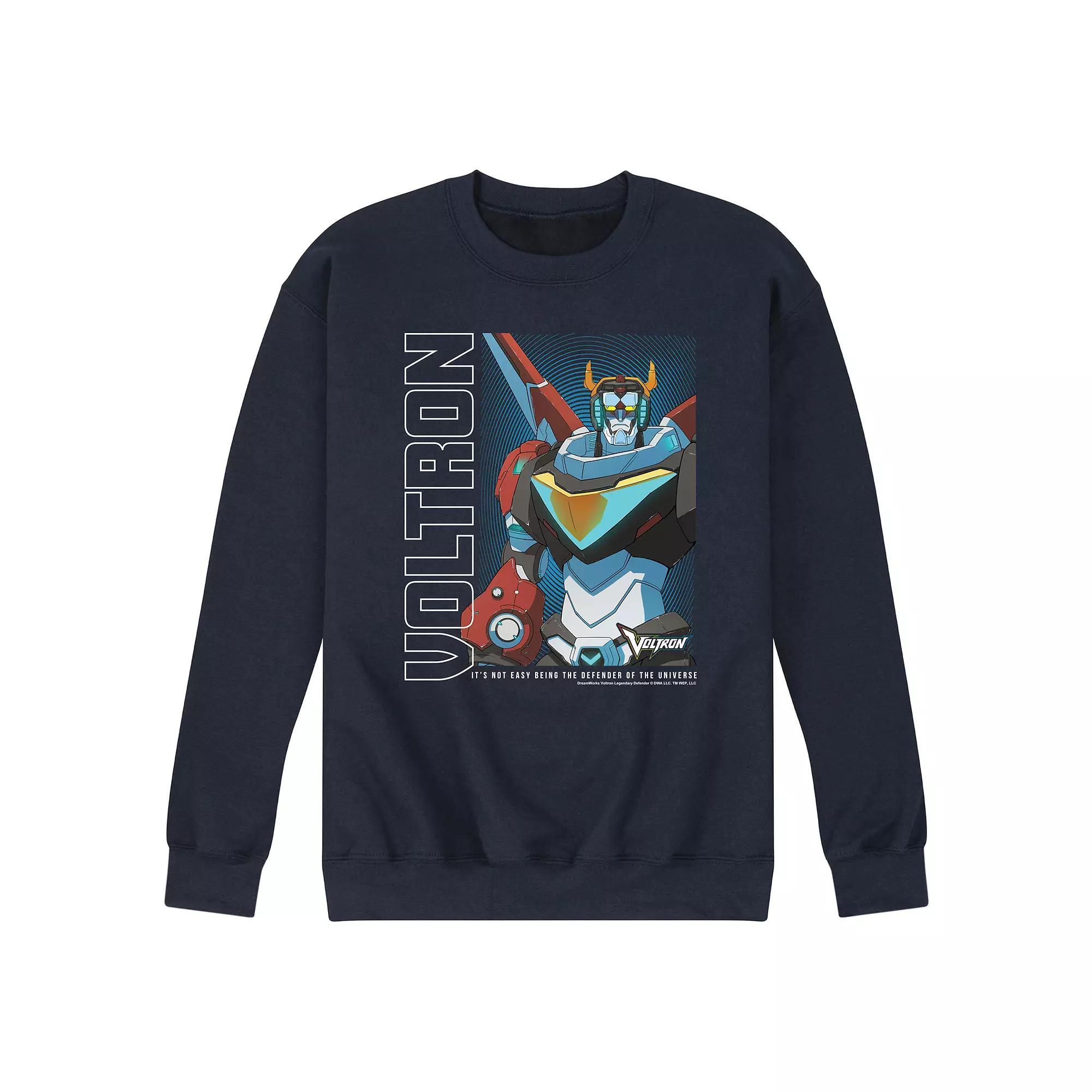 Mens Not Easy Being Defender Of The Universe Fleece Sweatshirt Blue Product Image