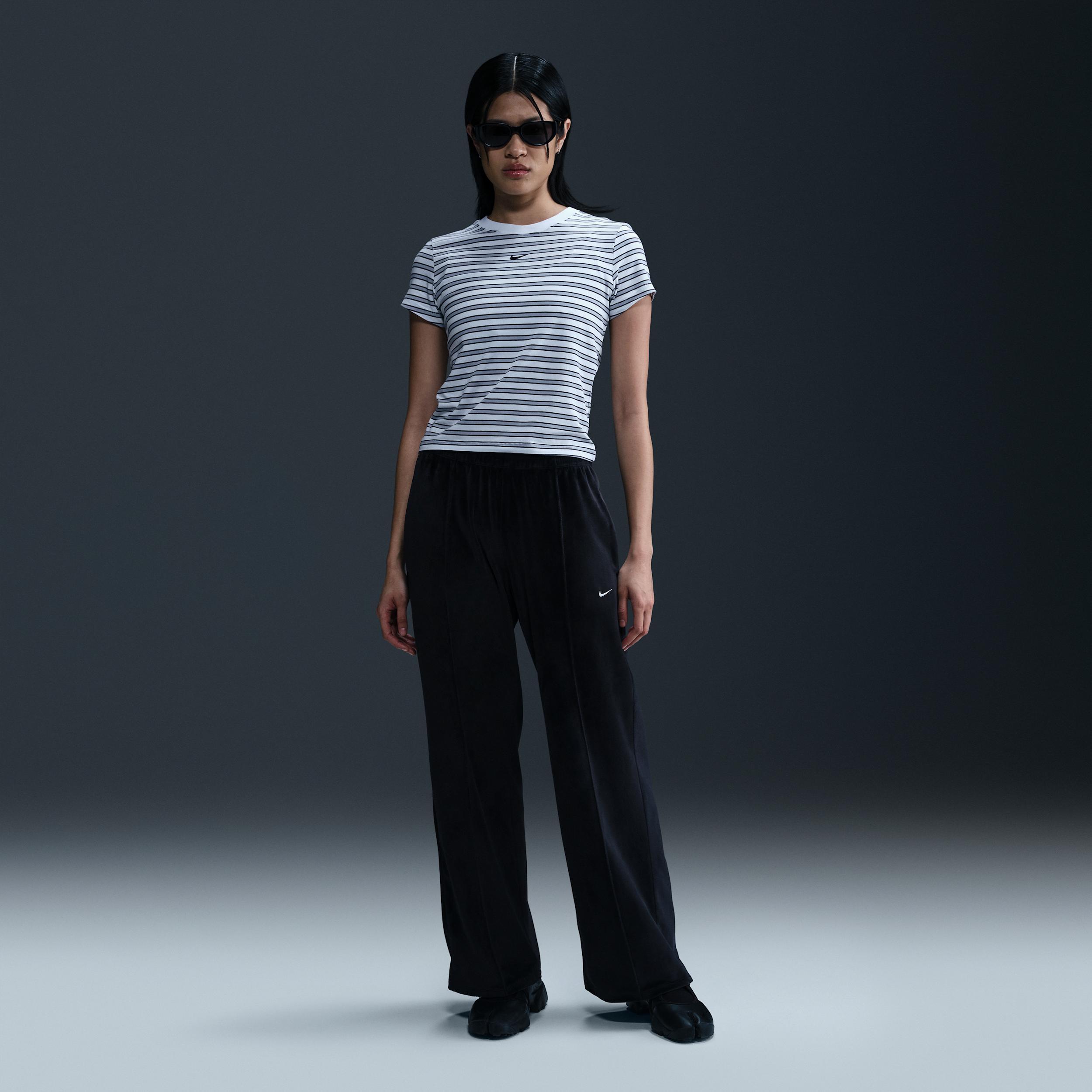 Nike Sportswear Chill Knit Women's Slim Striped T-Shirt Product Image