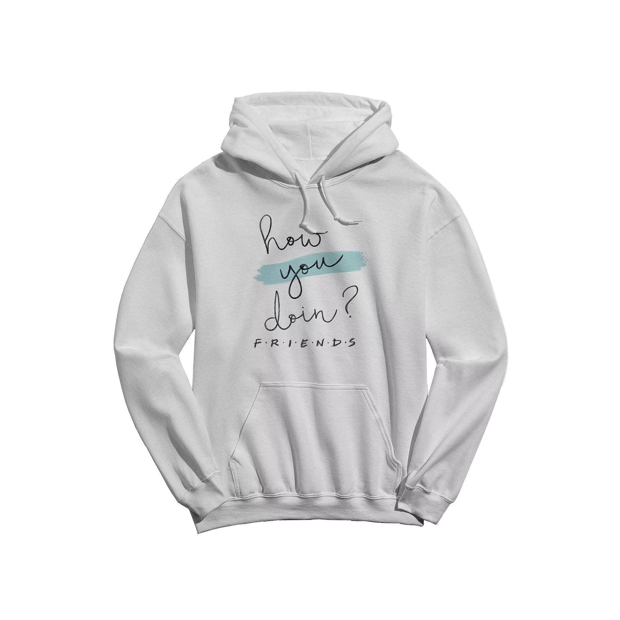 Men's How You Doin Graphic Hoodie, Size: XL, White Product Image