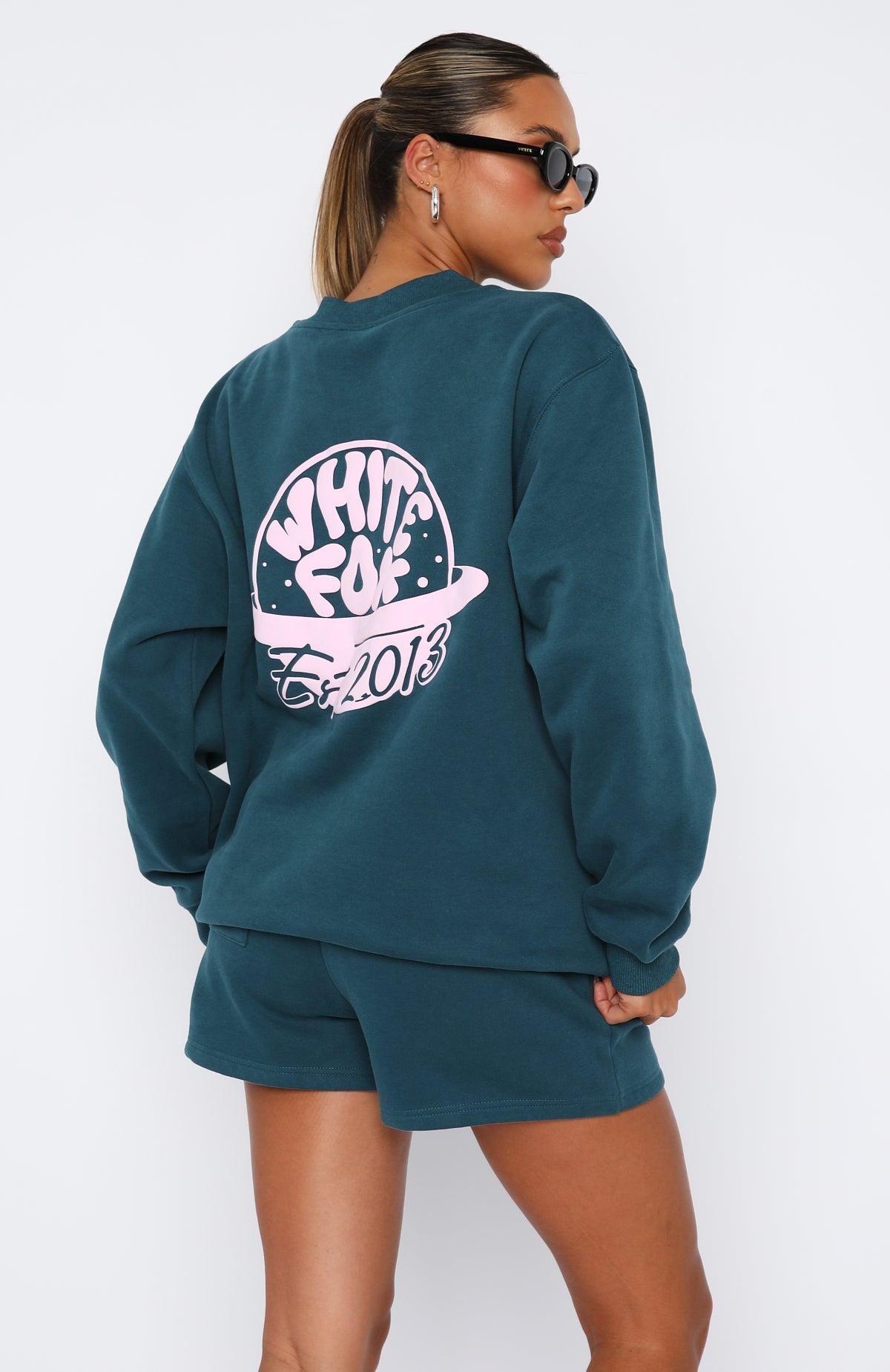 Look For Me Oversized Sweater Teal Product Image
