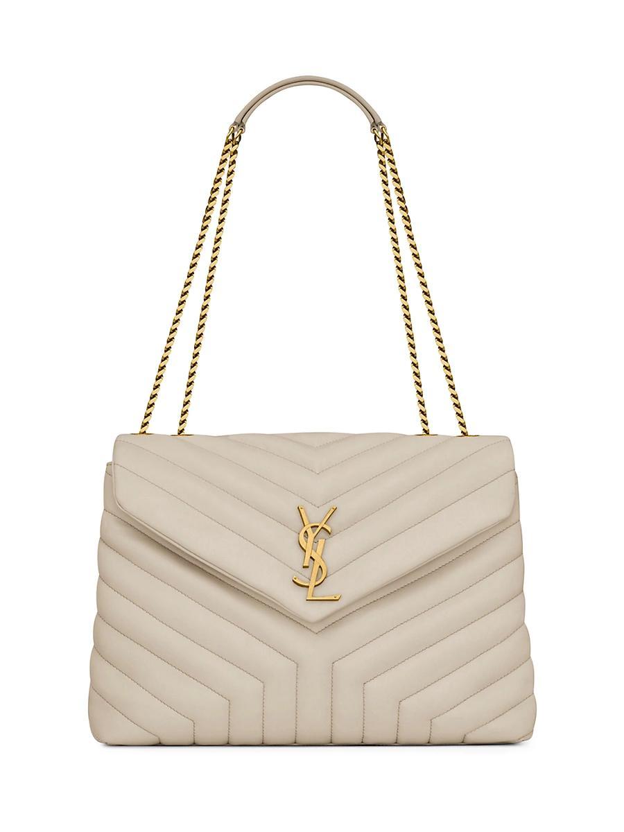 Womens Loulou Medium Shoulder Bag in Quilted Leather Product Image