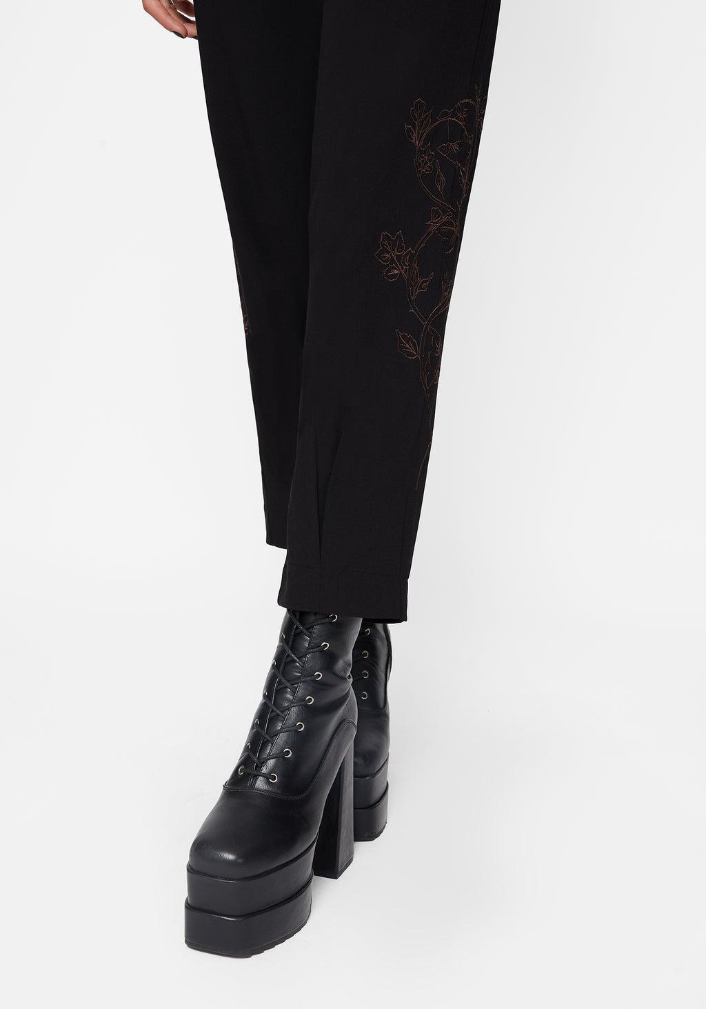 Renita Embroidered Tapered Tailored Trouser Product Image