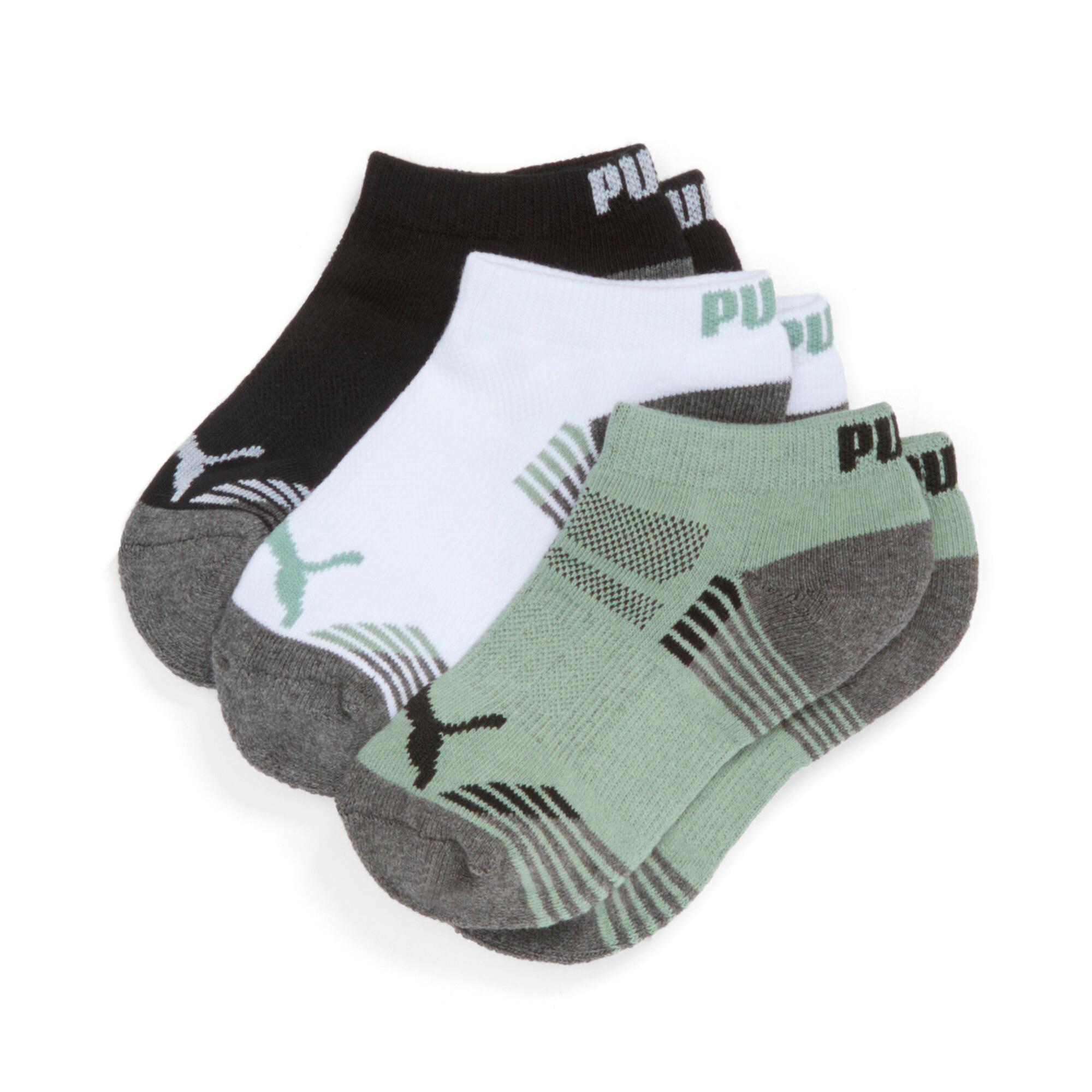Men's Non-Terry Quarter-Length Crew Socks (3 Pairs) Product Image