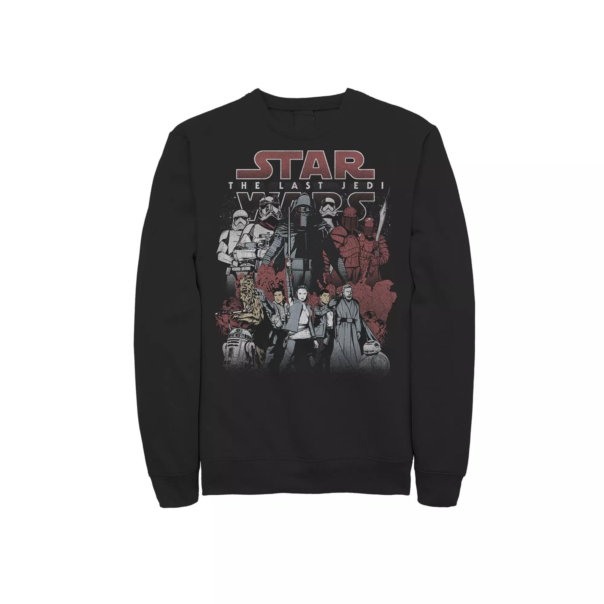 Men's Star Wars: The Last Jedi Order Against Resistance Sweatshirt, Size: Medium, Black Product Image
