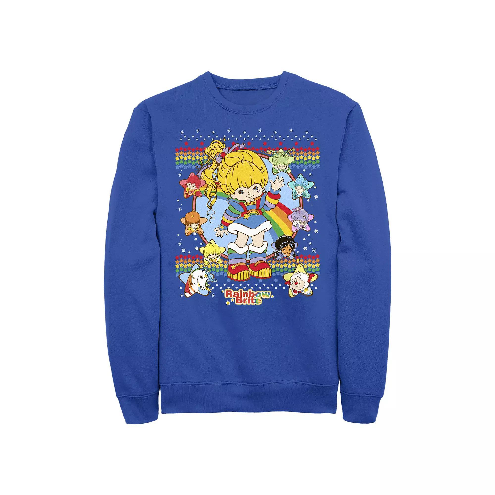 Mens Rainbow Brite Star Icons Fleece Sweatshirt Product Image