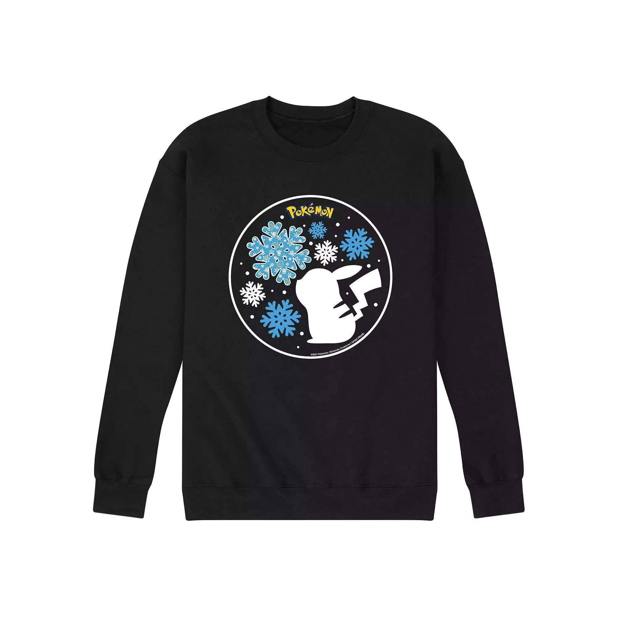 Mens Pokemon Snowflake Pika Sweatshirt Product Image