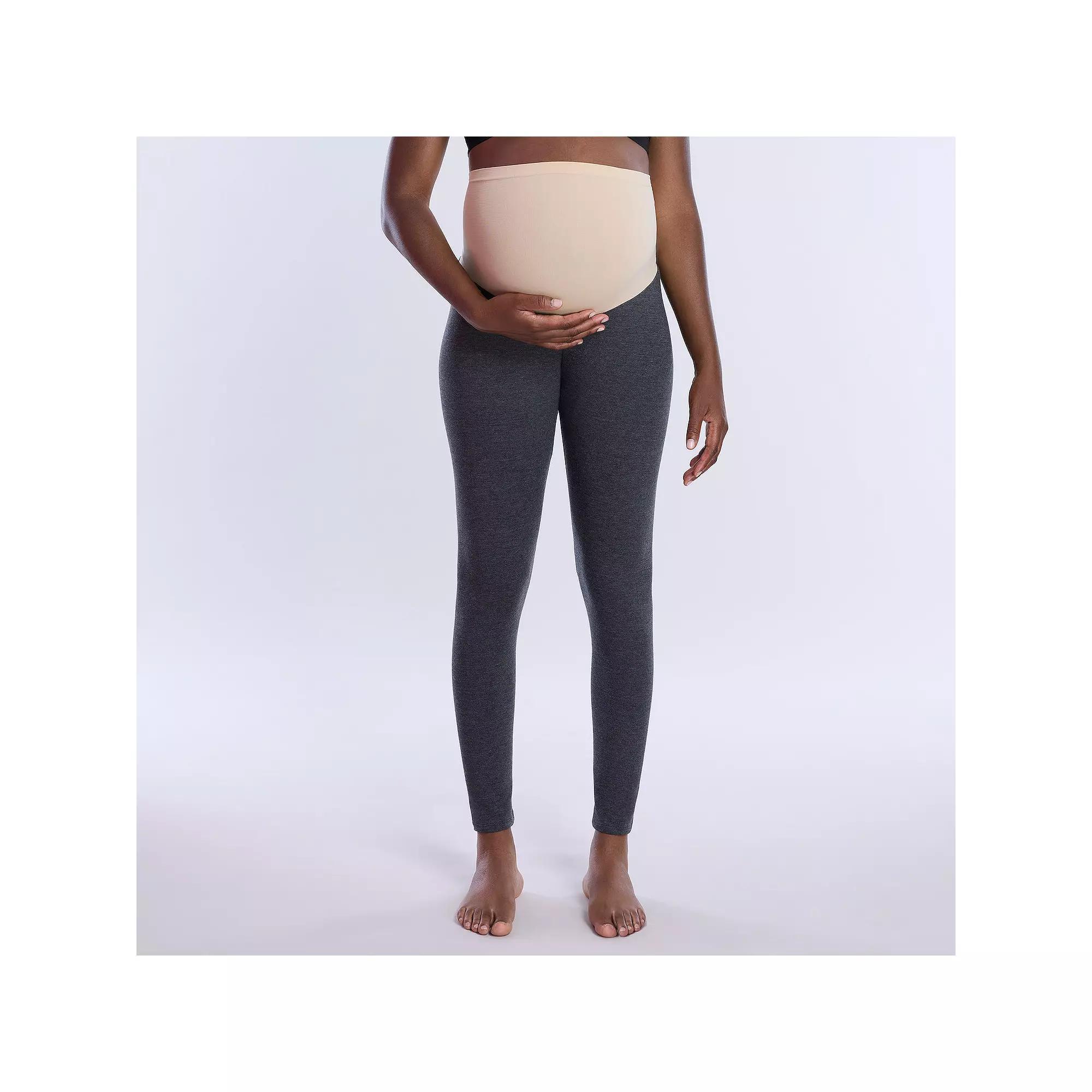 Maternity Motherhood Essential Full Length Leggings, Women's, Size: XXL-MAT, Black Product Image