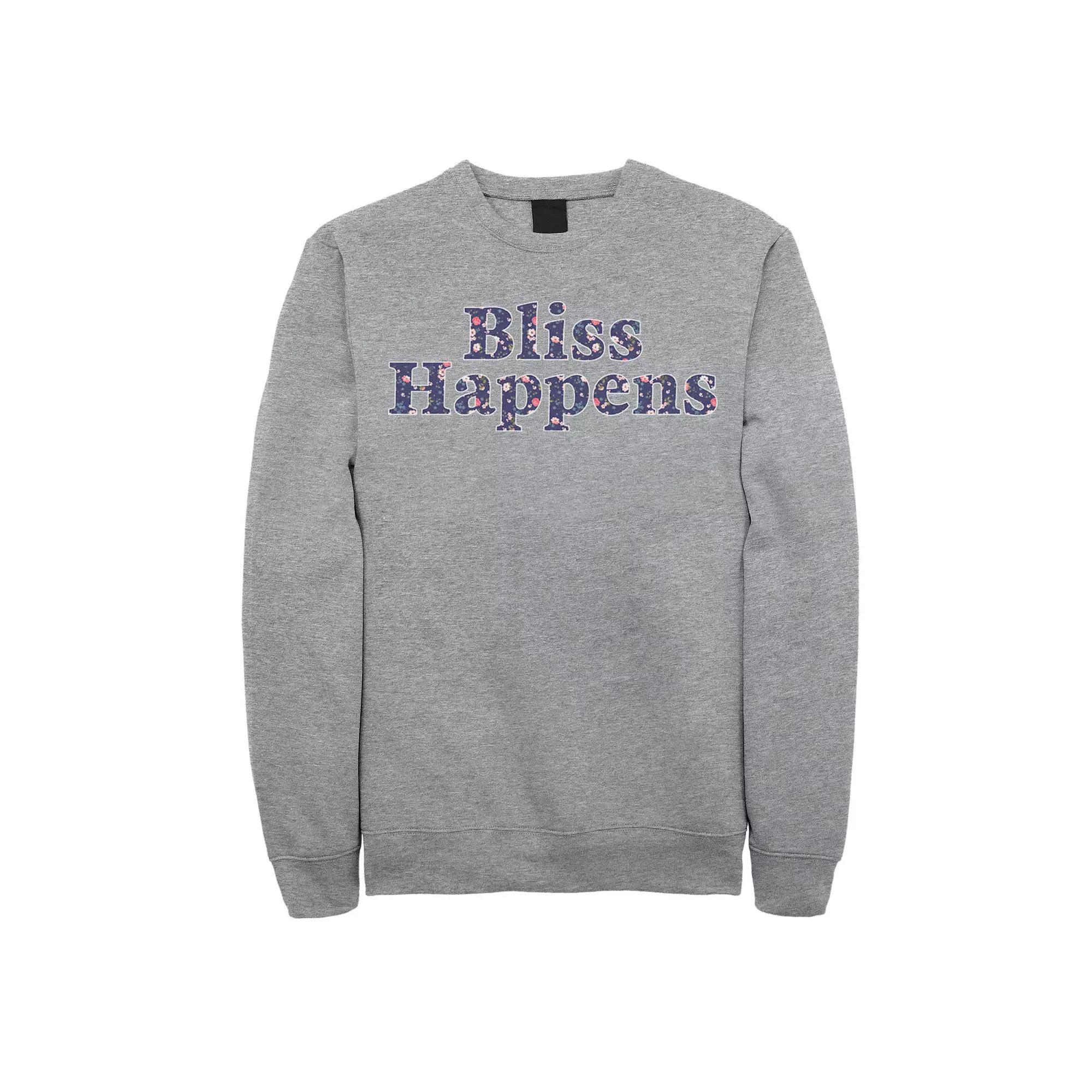 Men's Fifth Sun Bliss Floral Fill Sweatshirt, Size: Medium, Athletic Grey Product Image