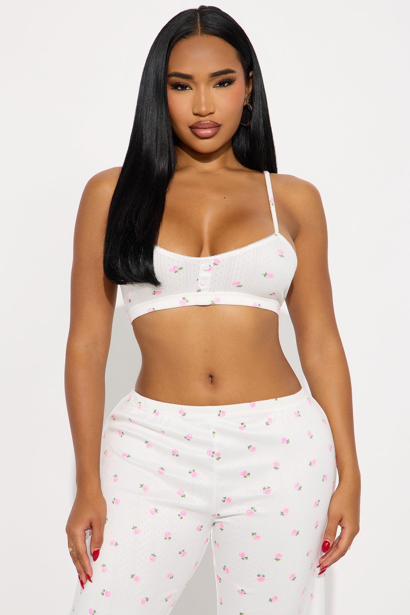 Sleepy Cutie Pointelle PJ Pant Set - White/combo Product Image