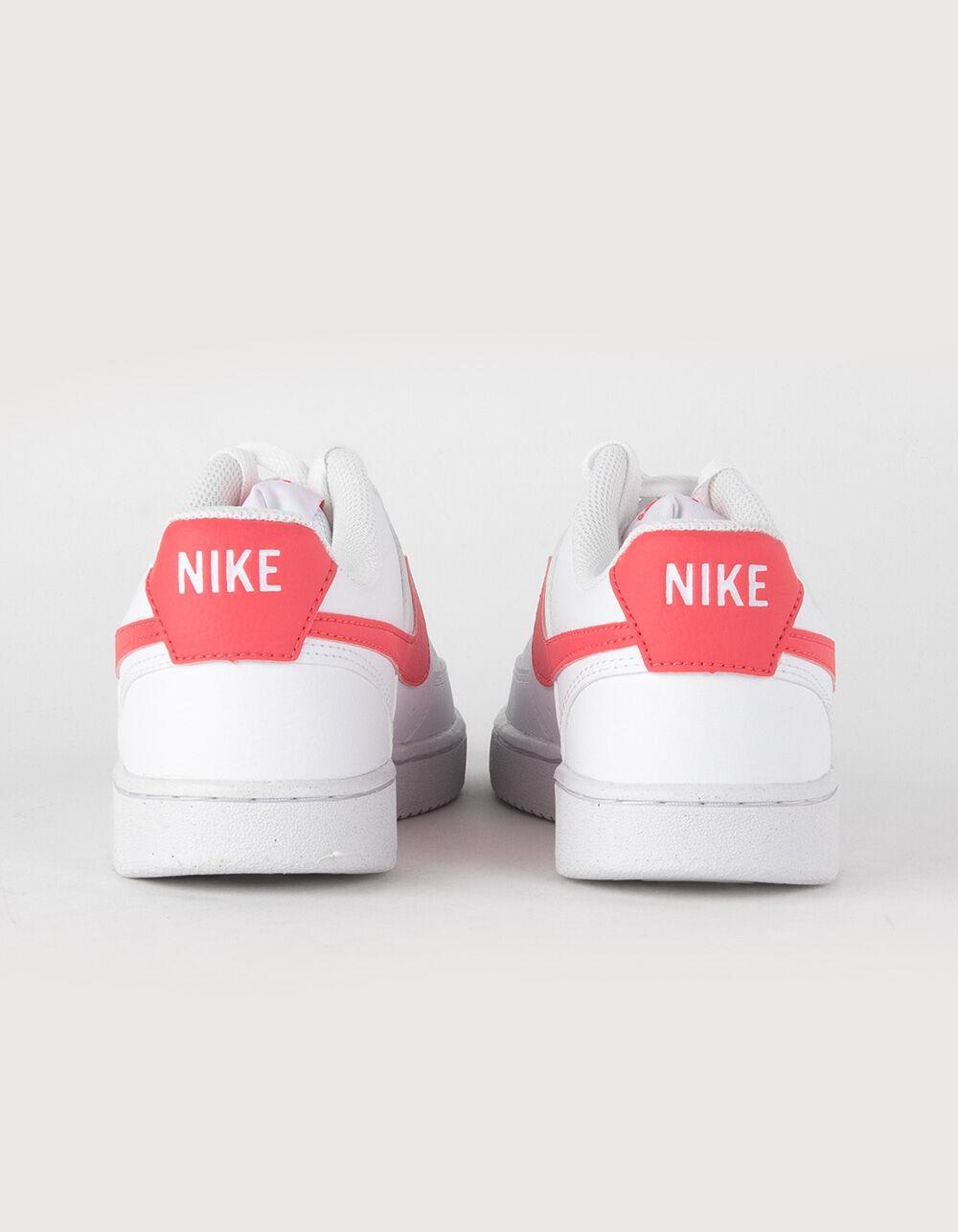 NIKE Court Vision Low Next Nature Womens Shoes - WHT/PNK Product Image