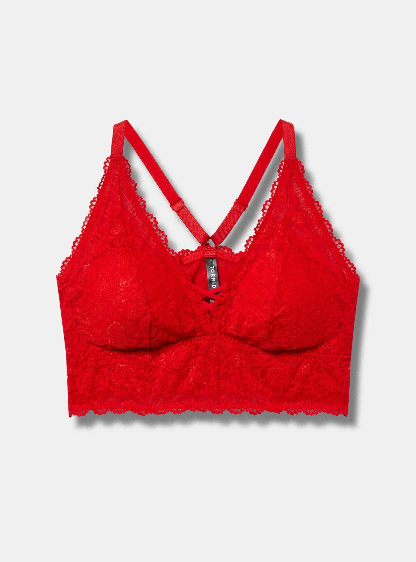 Lightly Lined Simply Lace XO Front Bralette Product Image