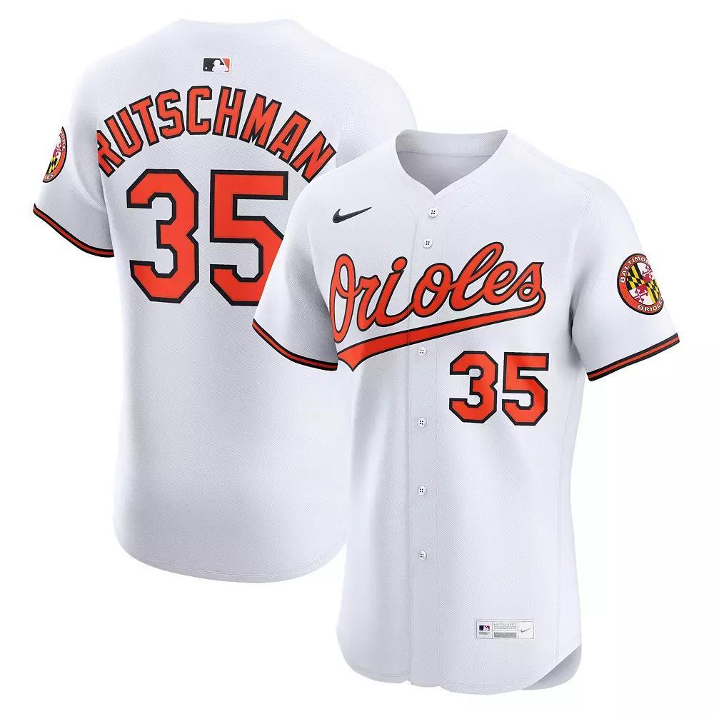 Men's Nike Adley Rutschman White Baltimore Orioles Home Elite Jersey, Size: 48 Product Image