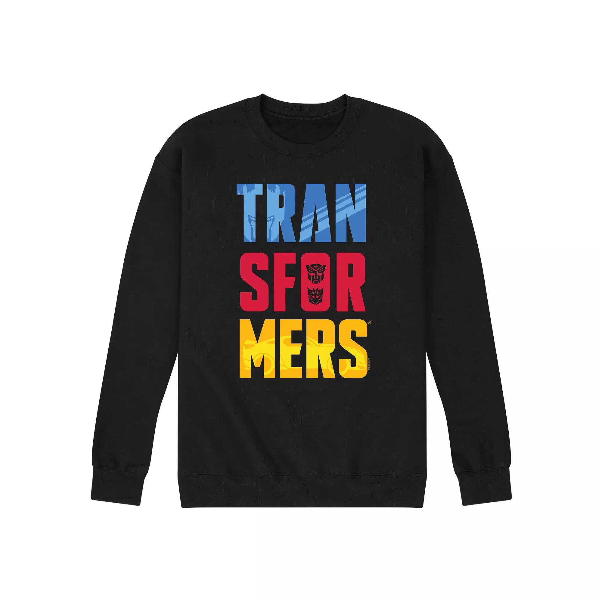 Mens Transformers Logo Fleece Sweatshirt Product Image