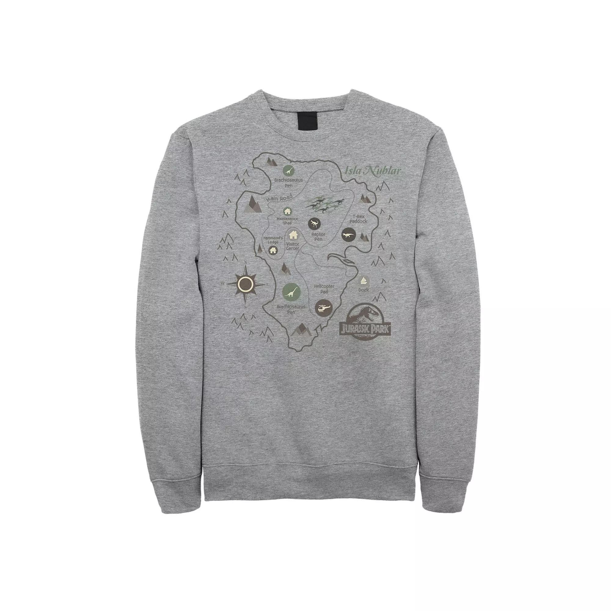 Mens Disney Pixar Cars Iconic DINOCO Gas Station Logo Pullover Fleece Athletic Grey Product Image