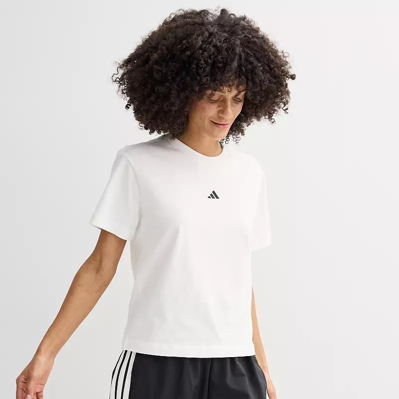Womens adidas Essentials Small Logo Cotton T-Shirt Product Image