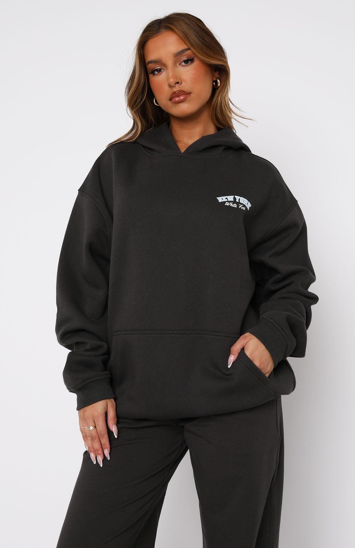 Team New York Oversized Hoodie Charcoal Product Image