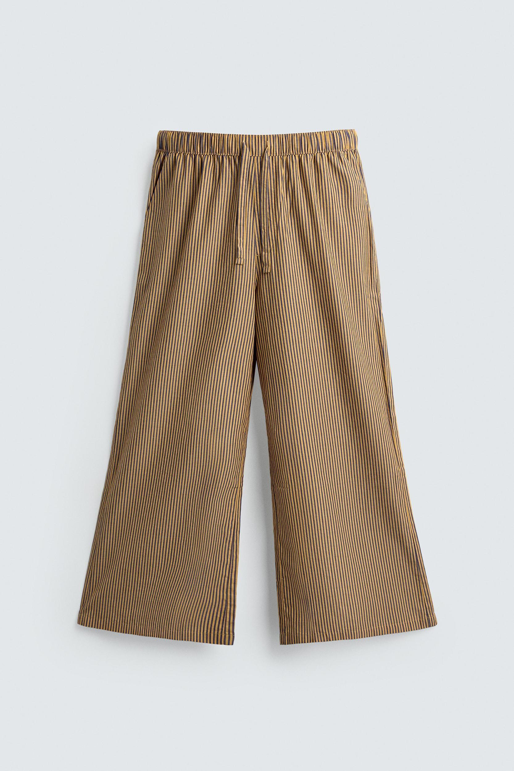 STRIPED OVERSIZED FIT PANTS Product Image