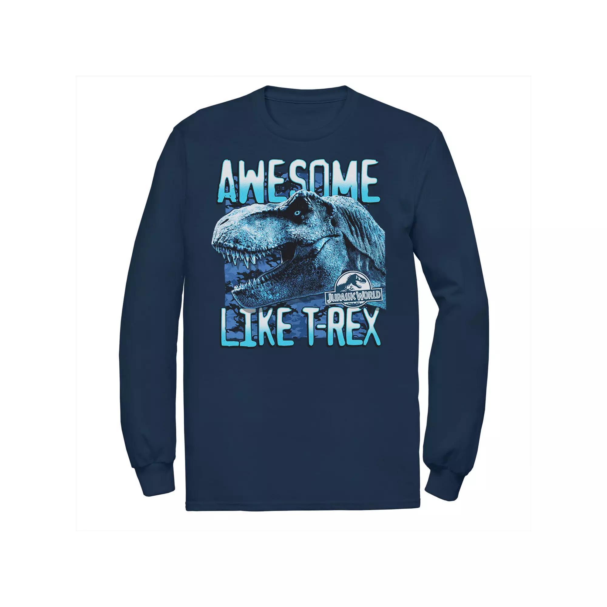 Men's Jurassic World Two Awesme Lke T-Rex Tee, Size: Large, Blue Product Image