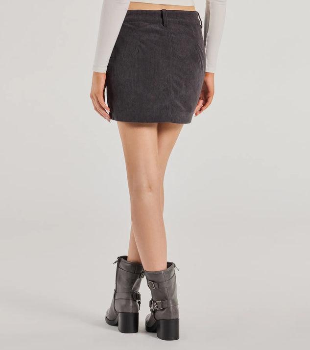 Stylish Vibe Corduroy Mini Skort Product Image