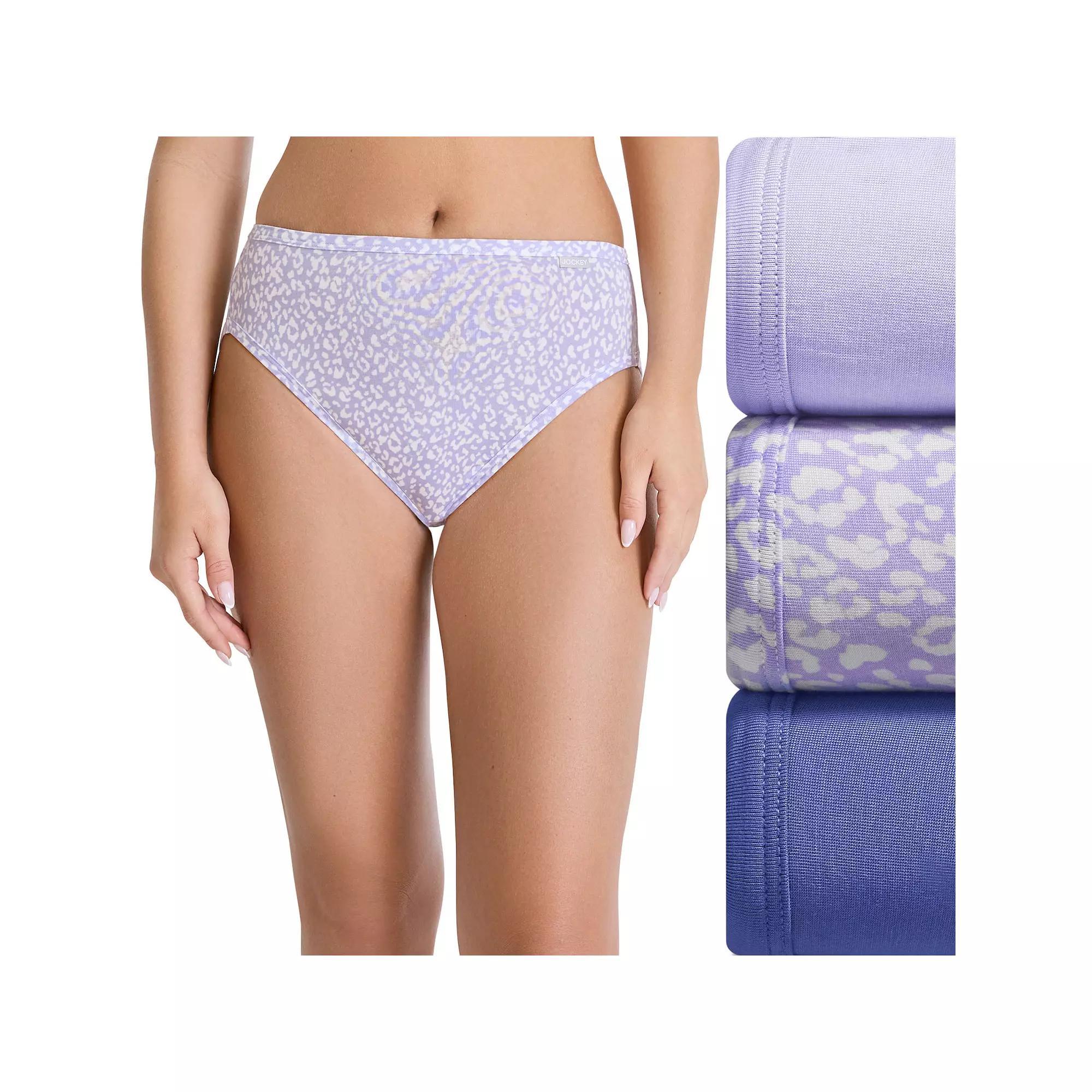 Women's Jockey® 3-pk. Supersoft French Cut Panty Set 2071, Size: 10, Serene Leopard Product Image