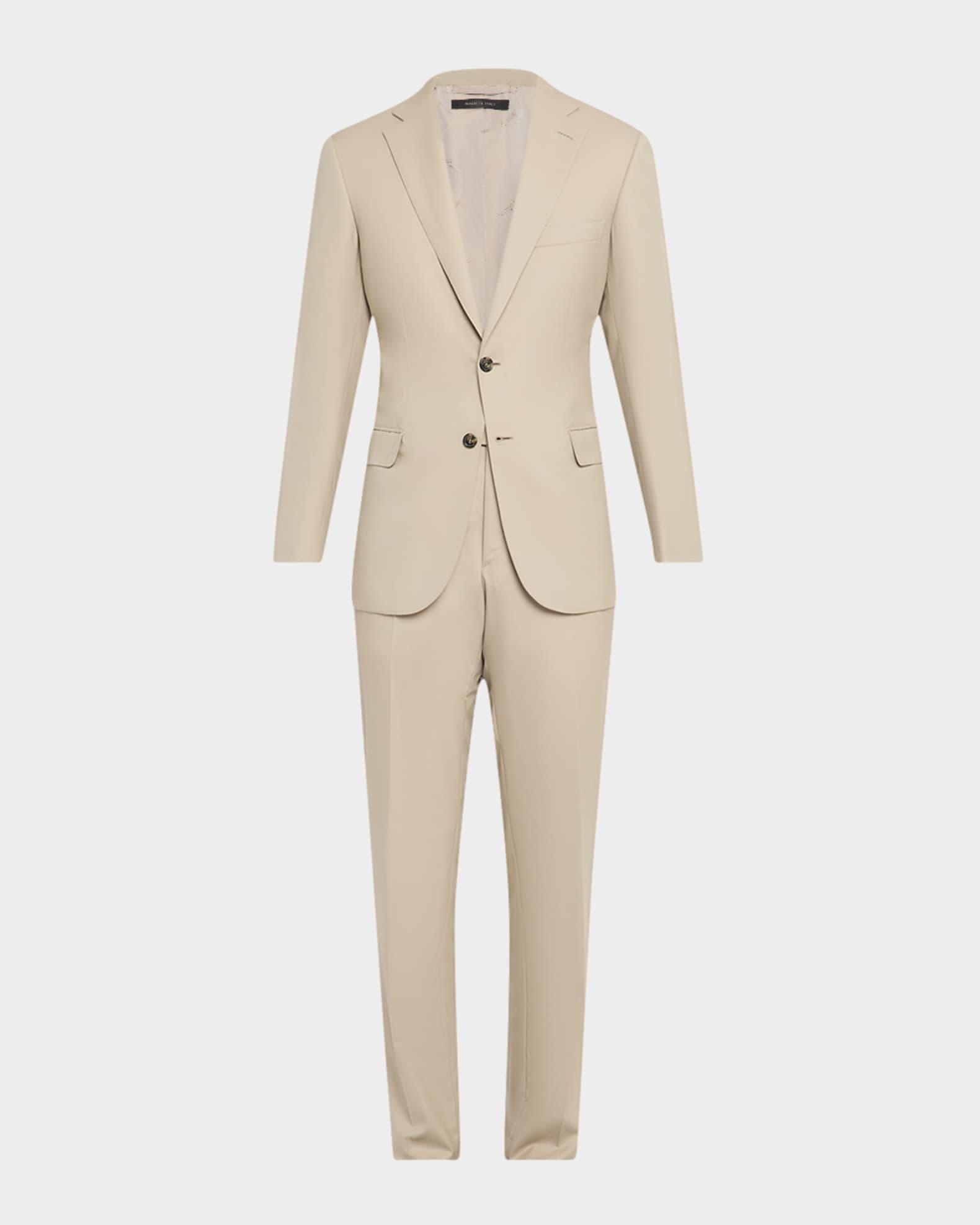 Mens Wool Modern Fit Two-Piece Suit Product Image