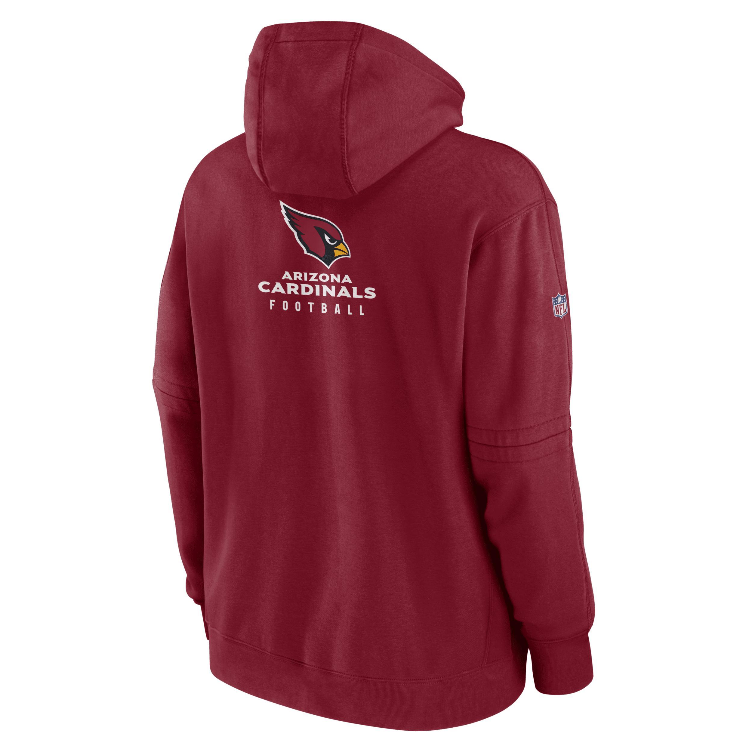 Mens Nike Cardinal Arizona Cardinals Sideline Club Fleece Pullover Hoodie Product Image