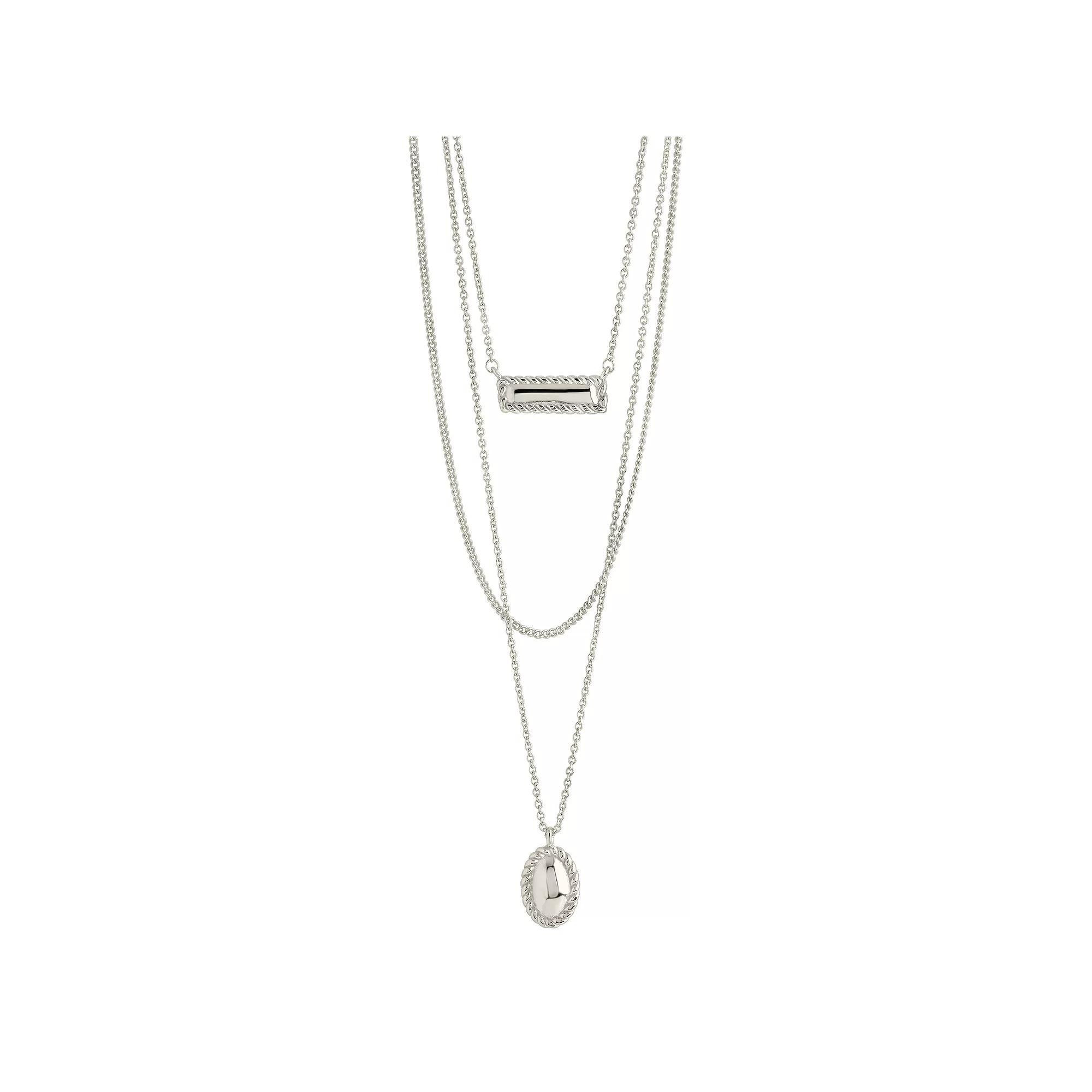 MC Collective Hartley Multi-layered Necklace, Women's, Size: 20", Silver Tone Product Image
