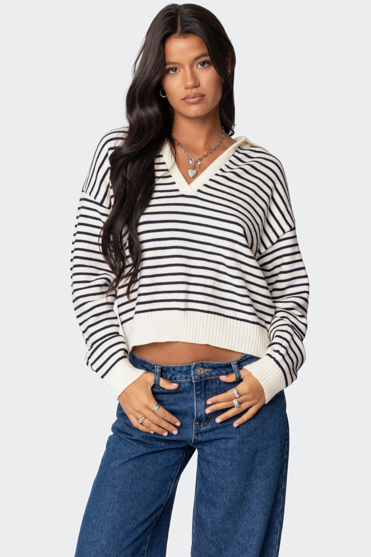 Copenhagen Oversized Striped Sweater Product Image
