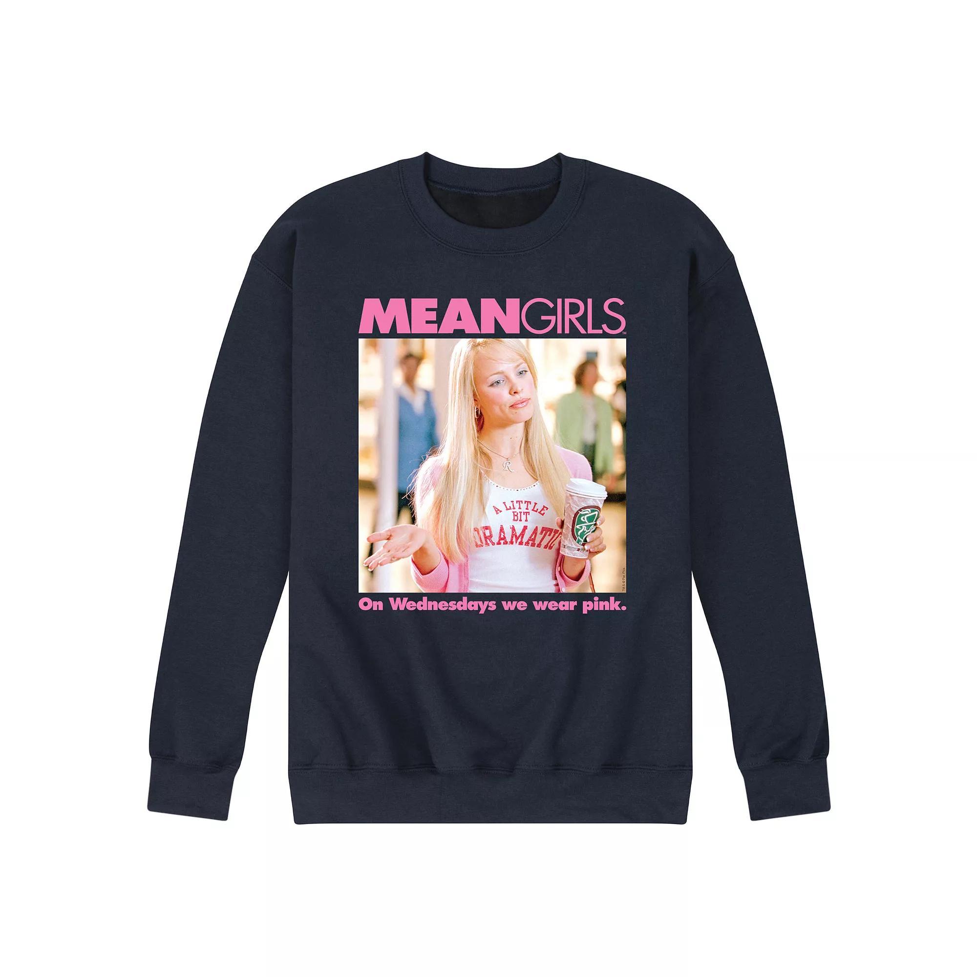 Mens Mean Girls Regina Fleece Sweatshirt Blue Product Image