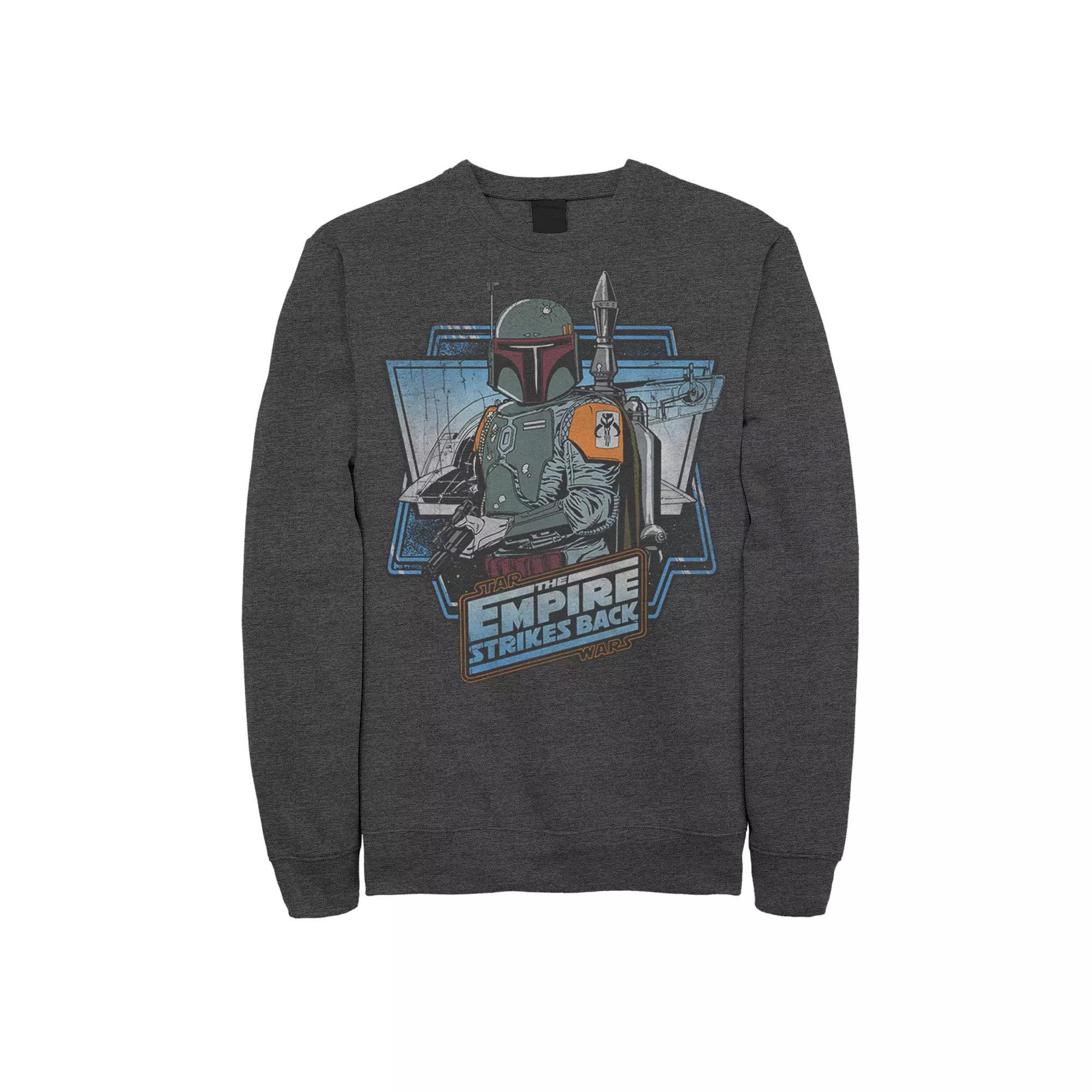 Mens Star Wars Boba Fett Sweatshirt Grey Heather Product Image