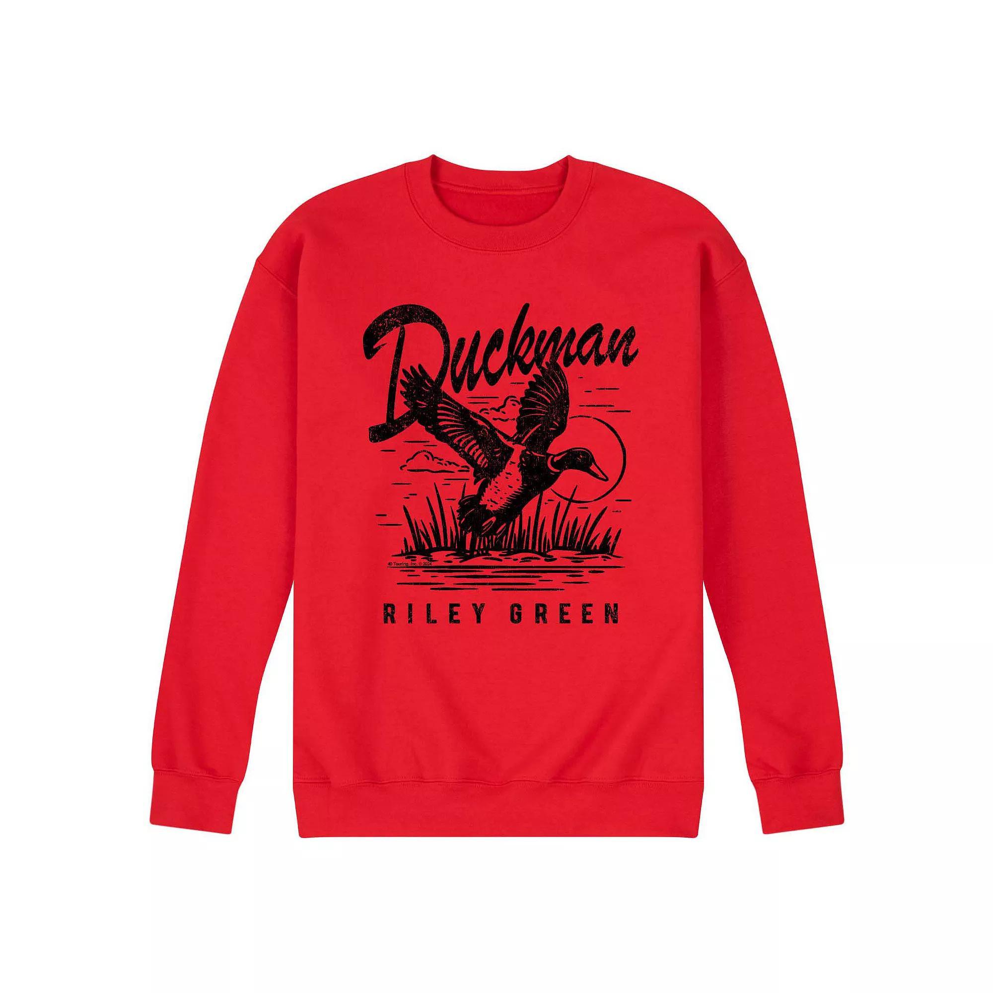 Mens Riley Green Duckman Fleece Sweatshirt Product Image