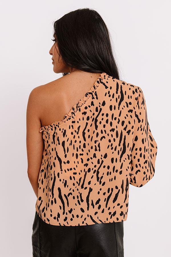 Stylish Collab One Shoulder Top Product Image