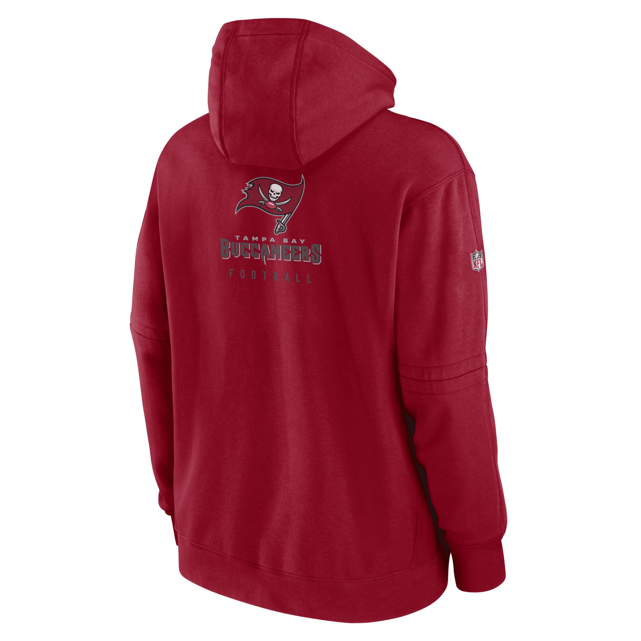 Mens Nike Tampa Bay Buccaneers Sideline Club Fleece Pullover Hoodie Product Image