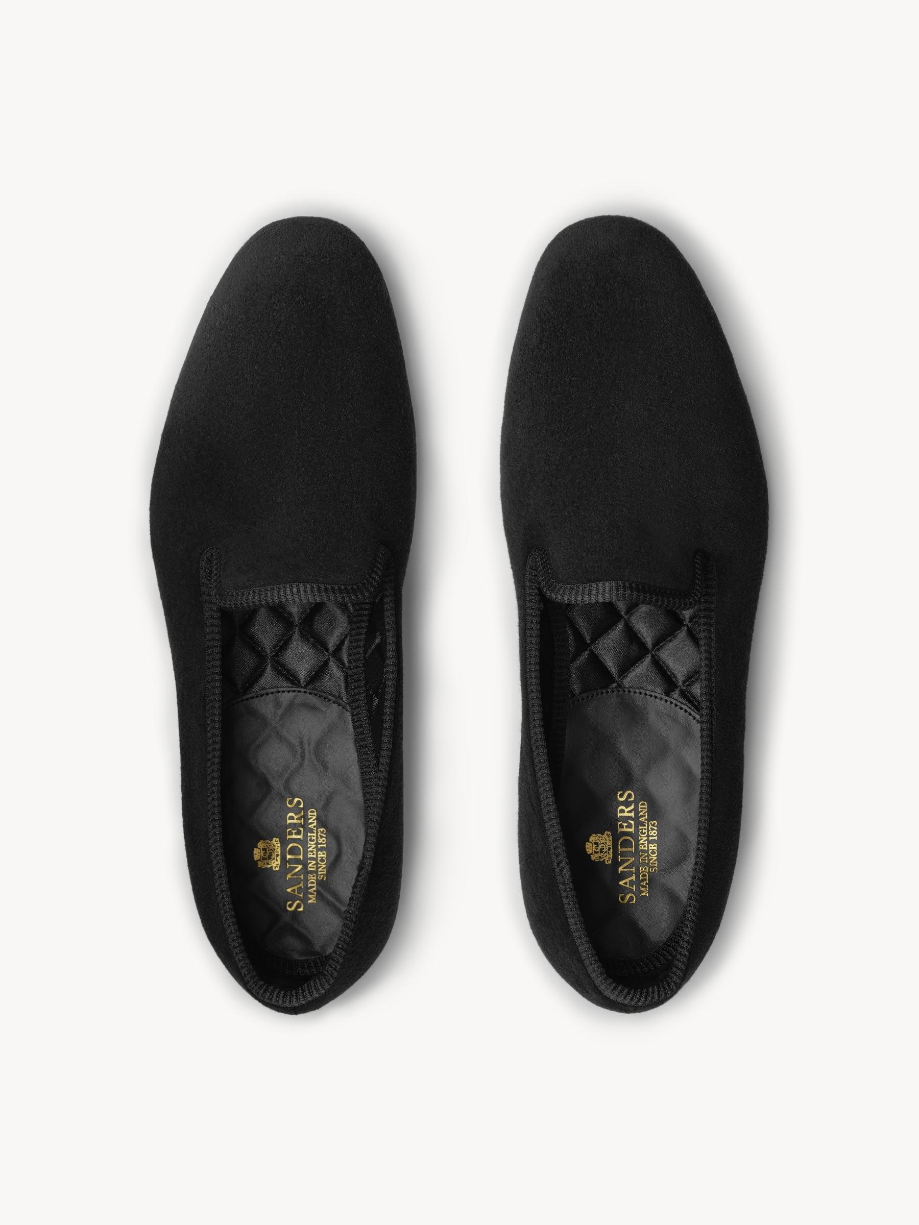 Black Sanders x Buck Mason Velvet Wholecut Loafer Product Image