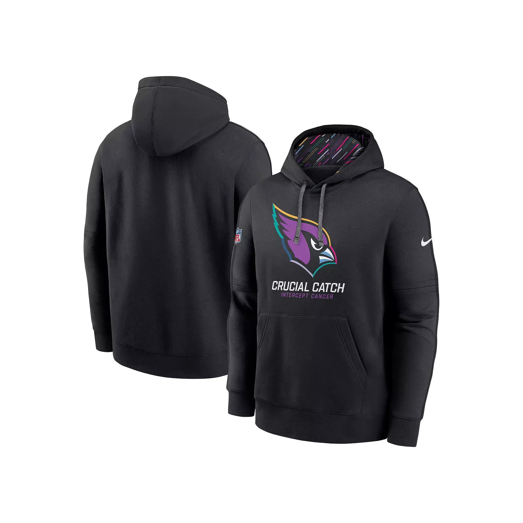 Men's Nike Black Arizona Cardinals 2024 NFL Crucial Catch Club Pullover Hoodie, Size: XL Product Image