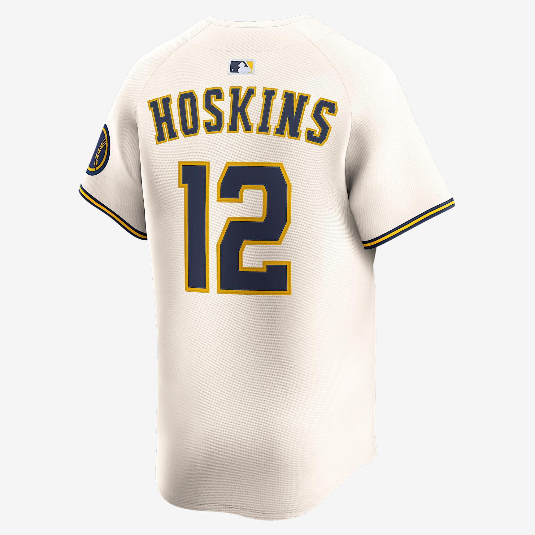 Rhys Hoskins Milwaukee Brewers Men's Nike Dri-FIT ADV MLB Limited Jersey Product Image