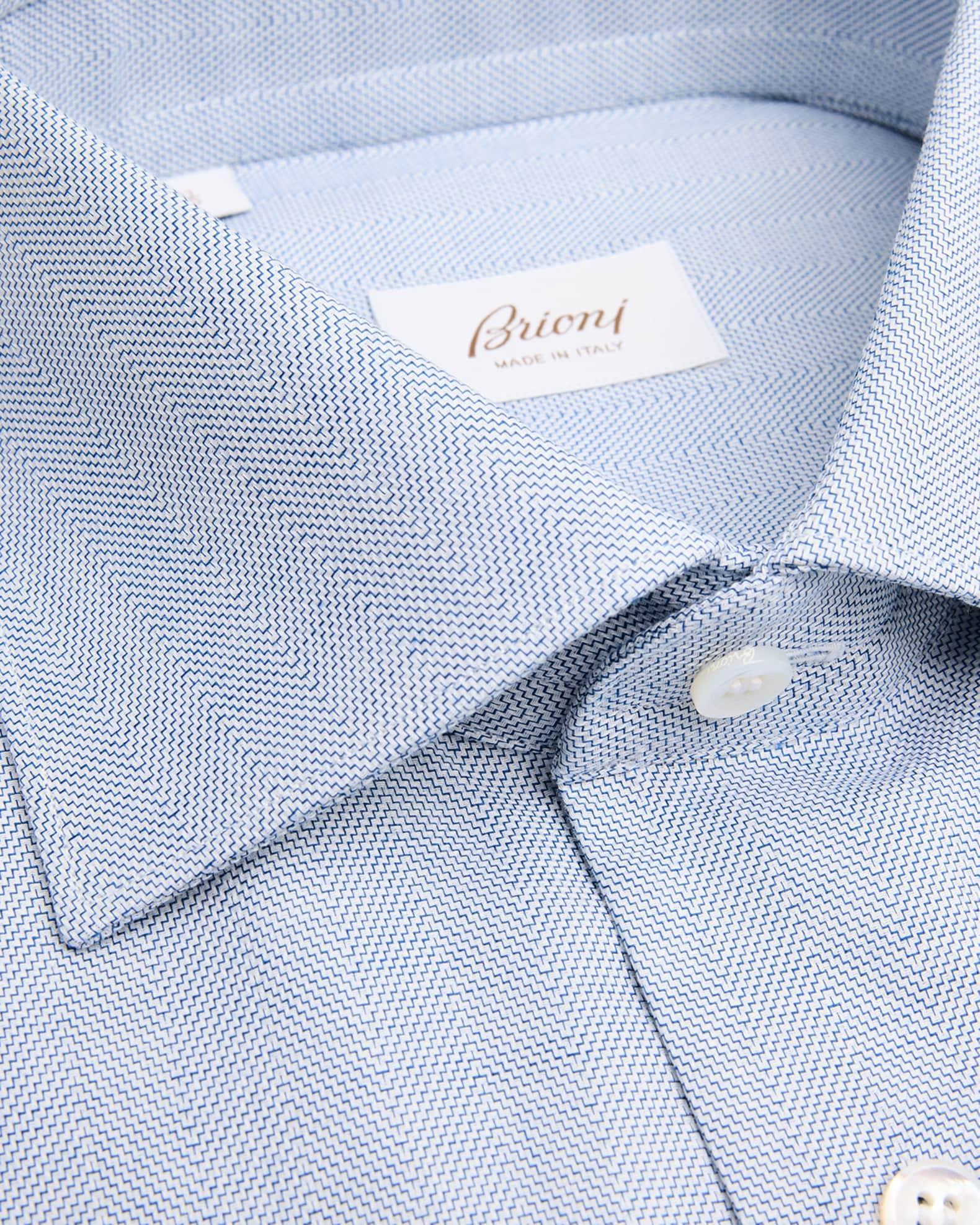 Men's Cotton Herringbone Dress Shirt Product Image