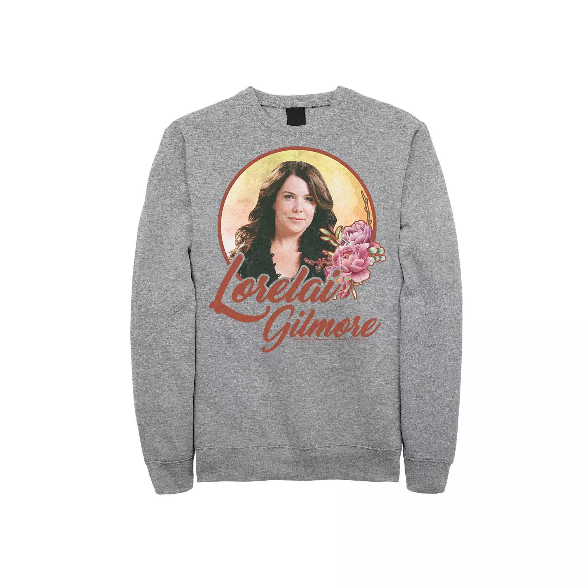Men's Gilmore Girls Lorelai Gilmore Portrait Sweatshirt, Size: 3XL, Athletic Grey Product Image