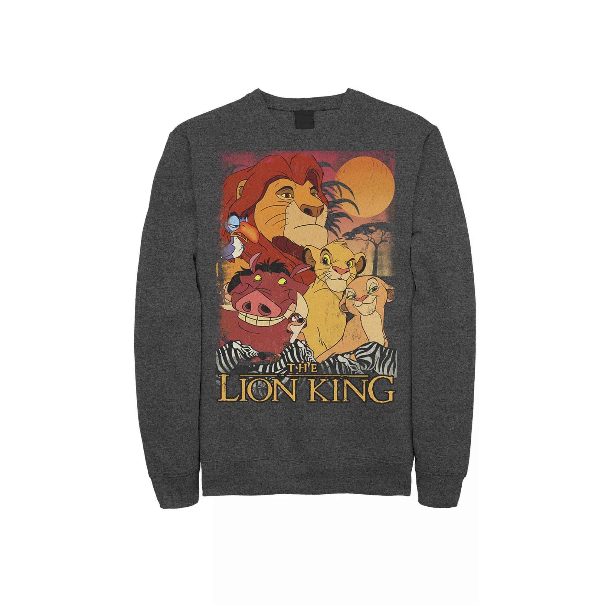 Disney's The Lion King Men's Happy Group Sweatshirt, Size: 3XL, Black Product Image