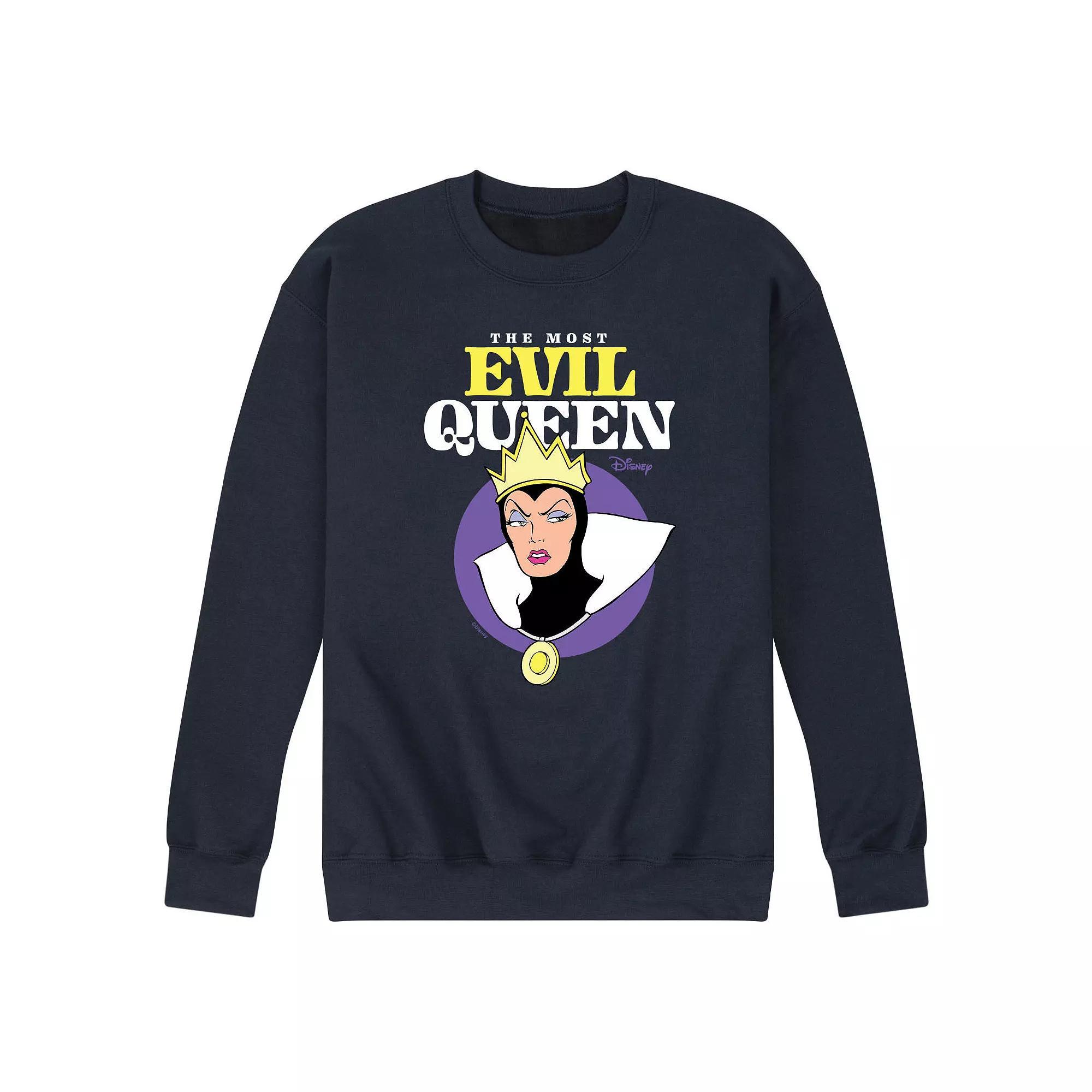 Disney Villains Mens Most Evil Queen Fleece Graphic Tee Product Image