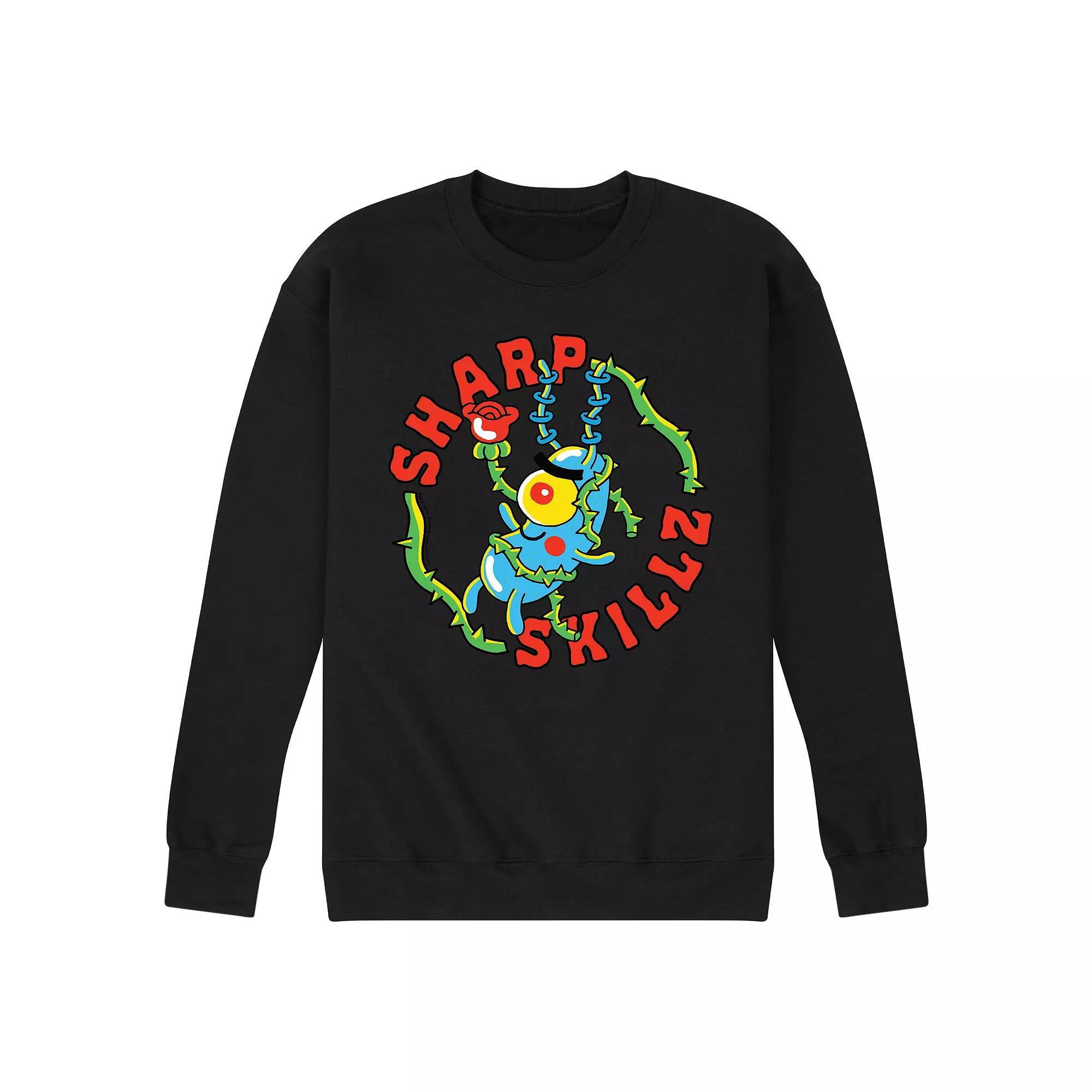 Mens SpongeBob SquarePants Plankton Fleece Sweatshirt Product Image