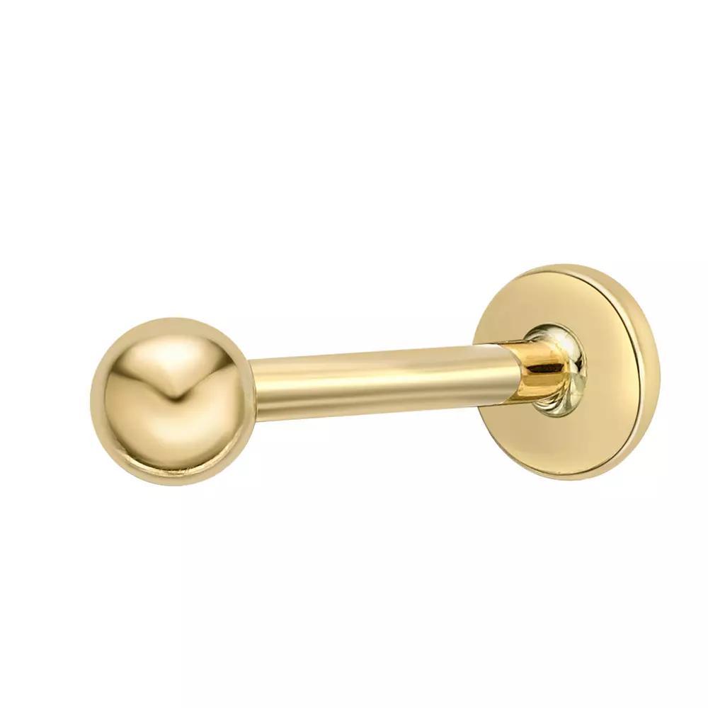 Lila Moon 14k Gold Labret Lip Stud, Women's Product Image