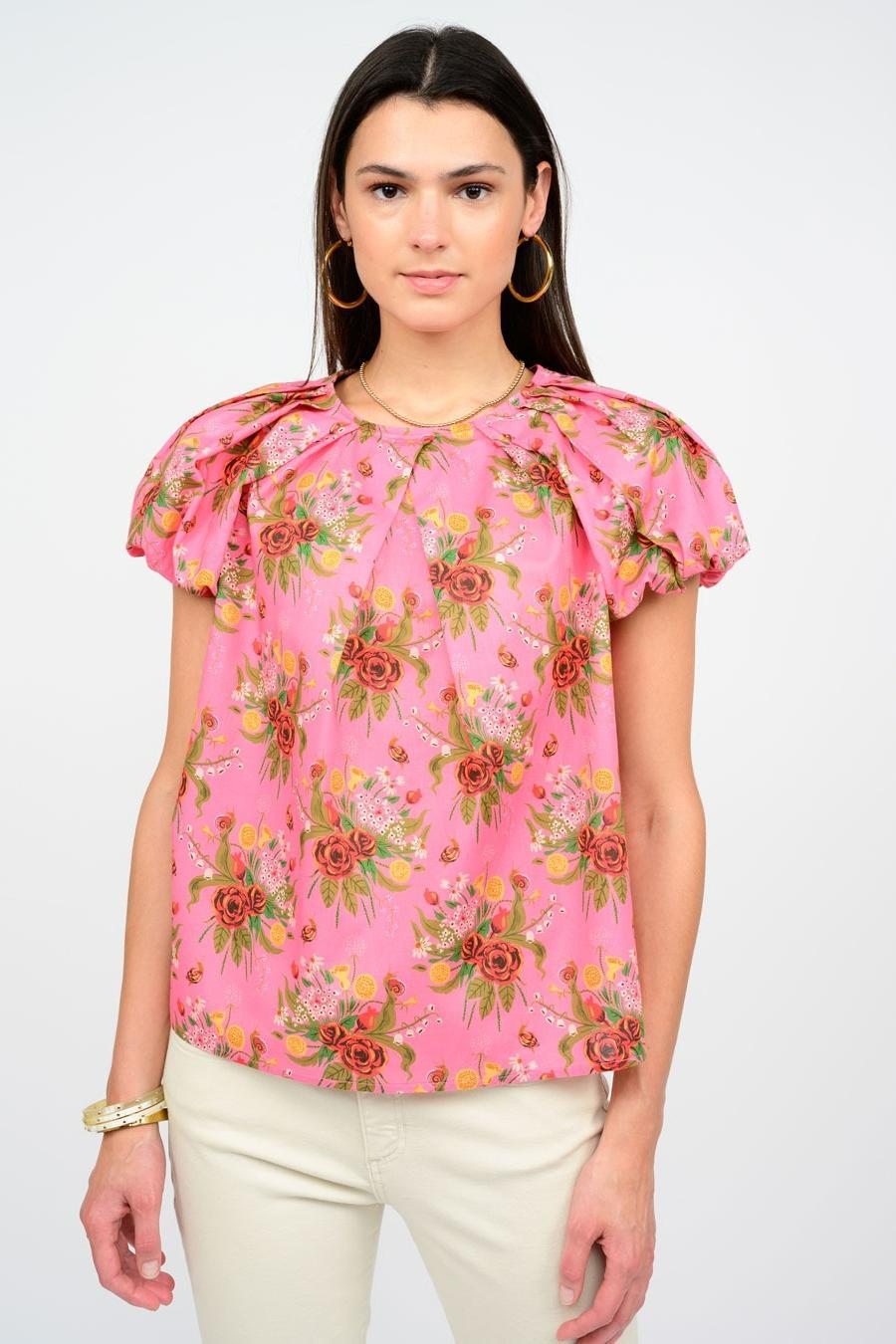 Pleated Neck Top Product Image